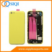 黄色のバックカバーアセンブリの交換、iphone 5cの黄色のバックカバーの修理、iphone 5Cのバックハウジング、モバイルバックカバーアセンブリ