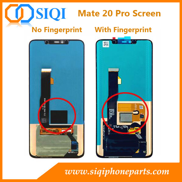 Prestatie lint dam Original AMOLED Huawei Mate 20 Pro Screen With and Without Frame Optional